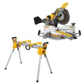 DEWALT 12 in Sliding Compound Miter Saw with Compact Miter Saw Stand